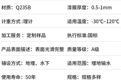 丰都热浸塑钢质电缆保护管厂家产品性能特点